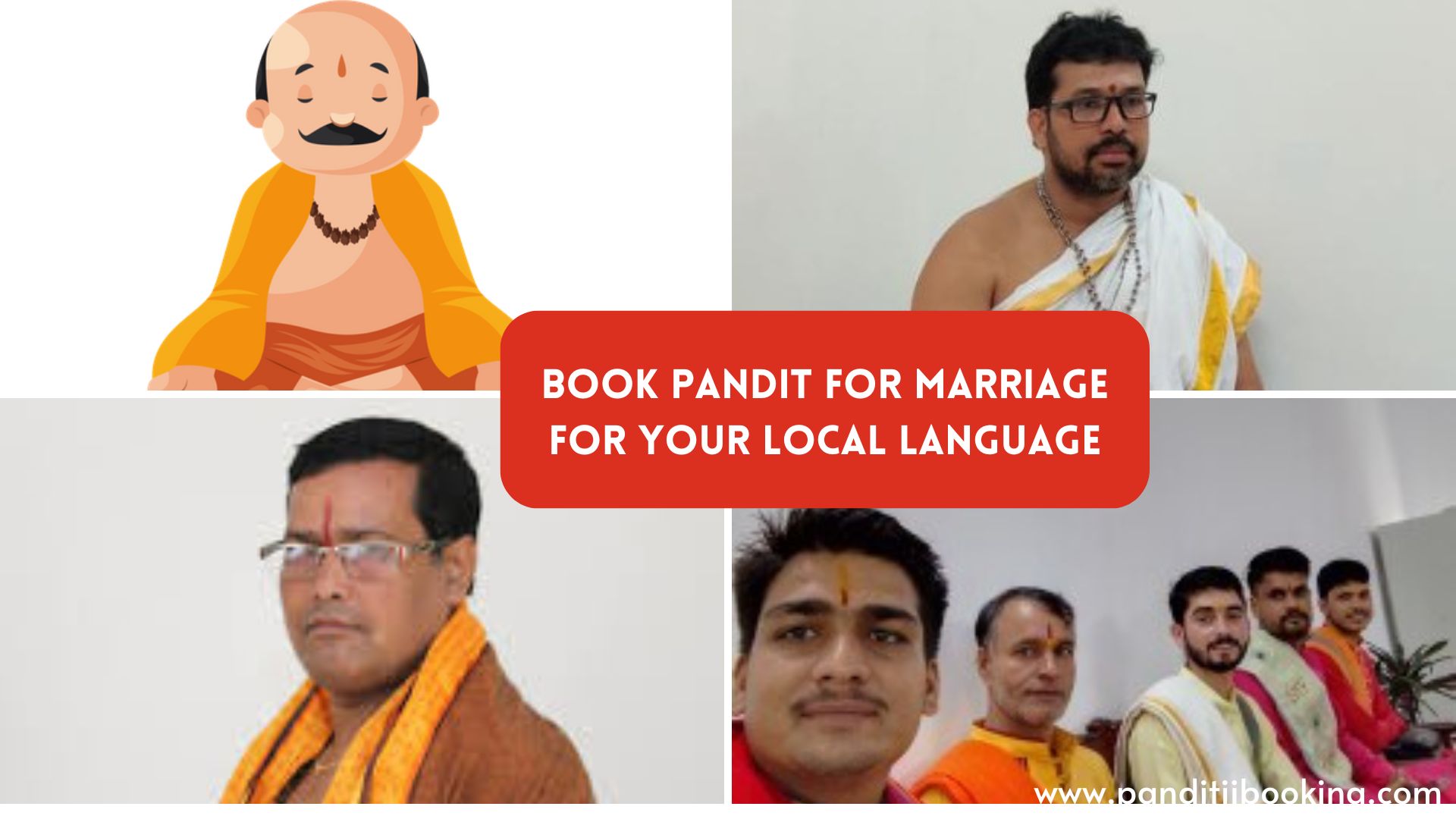 Book Pandit for Marriage For Your Local Language